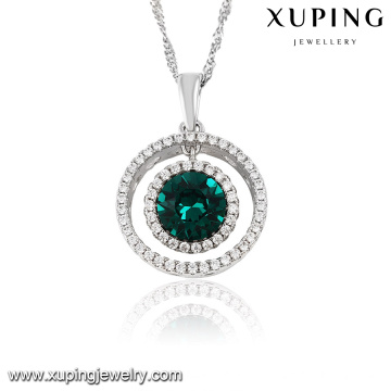 32750-xuping fashion sterling silver color pendant crystals from Swarovski
